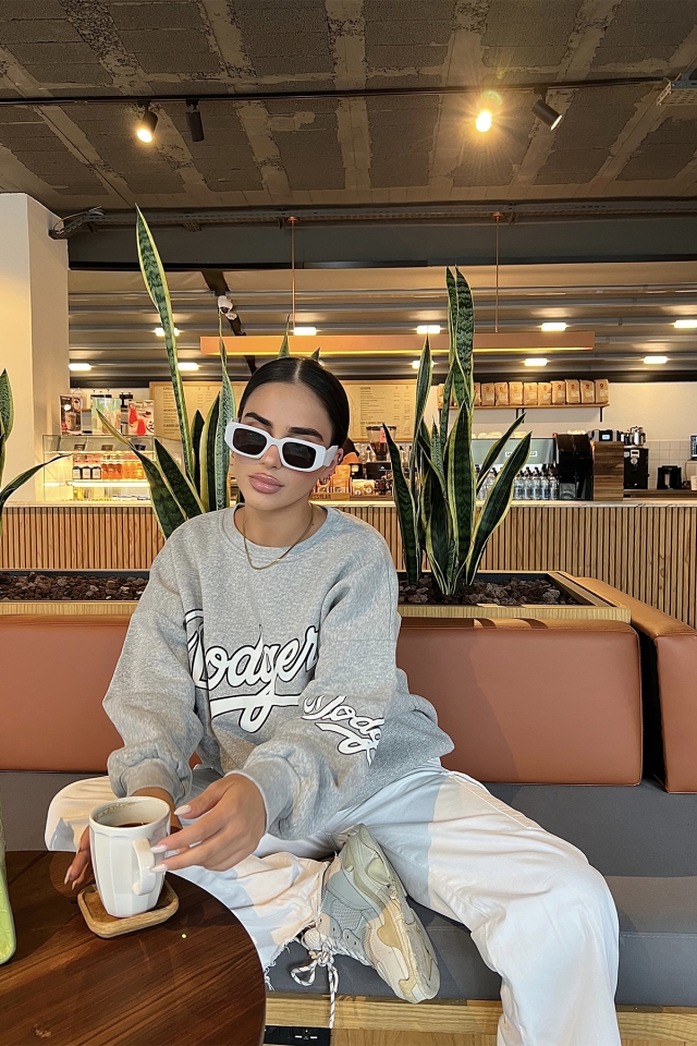 Gri Önü Baskılı Sweat ATE1973