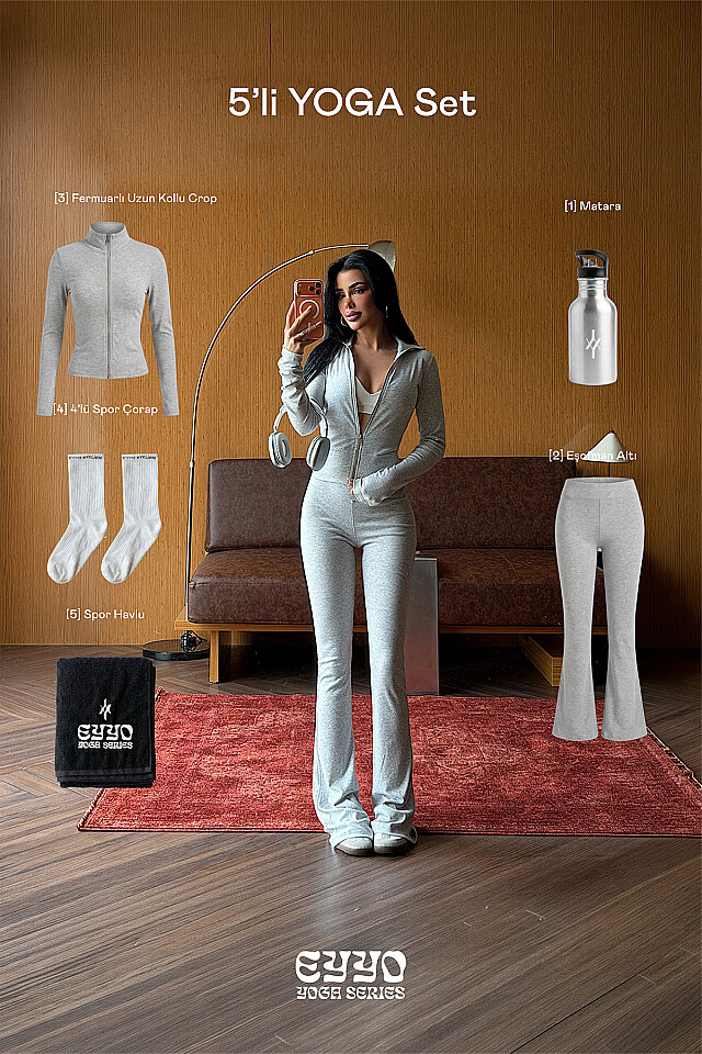 Gri Yelo 5'li Yoga Set
