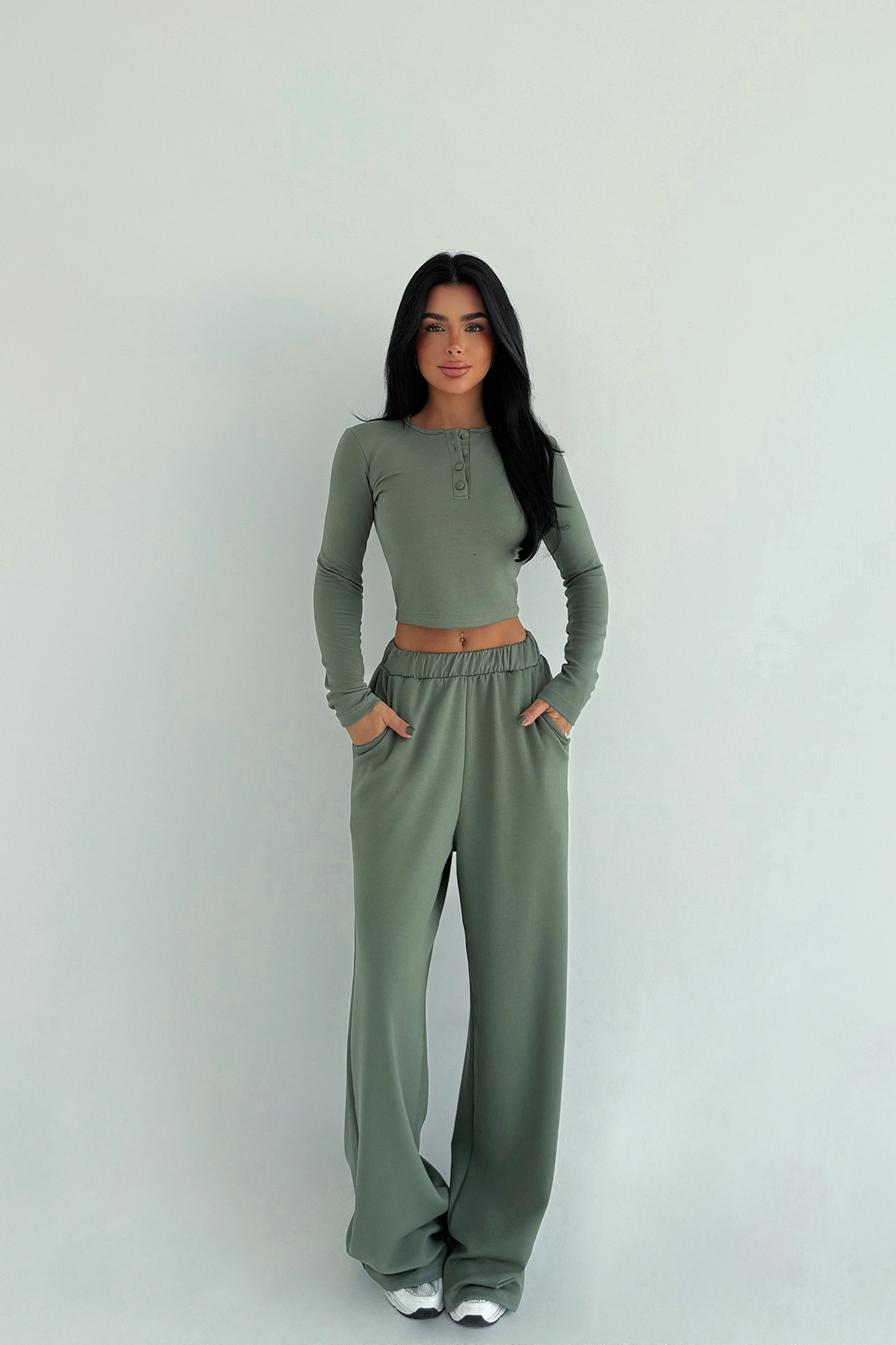 Haki Rapha Alt Üst Takım ATE-3648