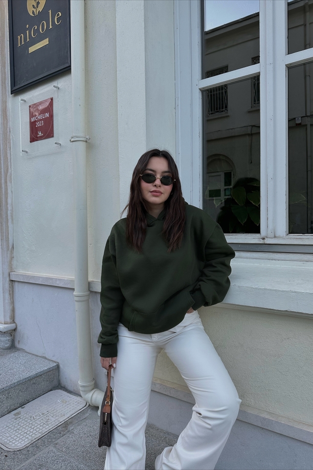 Haki Oversize Sweat ATE3499