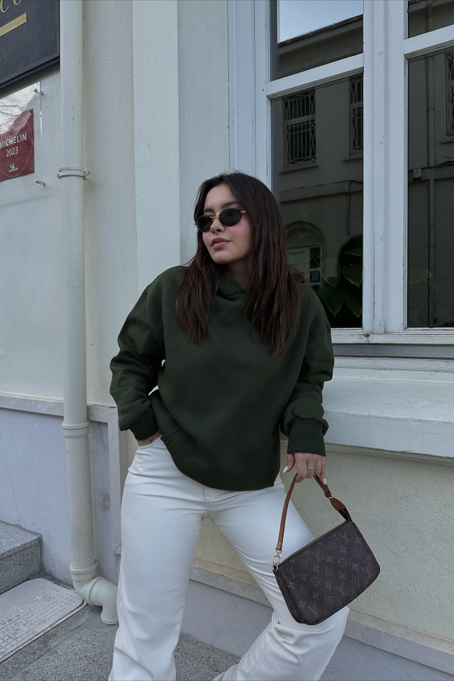 Haki Oversize Sweat ATE3499