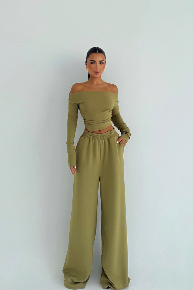 Haki Chyler Tracksuit Takım ATE-3477