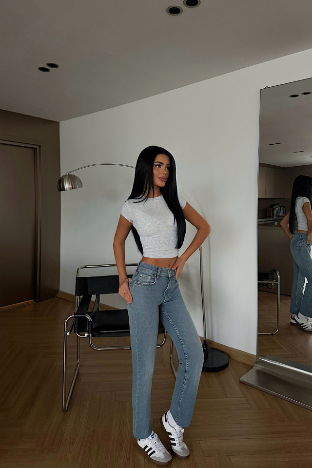Yüksek Bel Jean Pantolon ATE-4531
