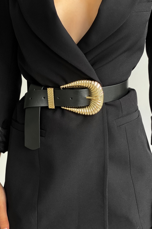 Kabuk Gold Detaylı Kemer KMR38 - 