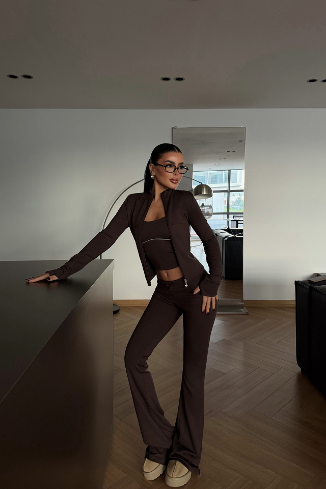 Kahverengi Clevny Takım ATE-4144 - EYYO