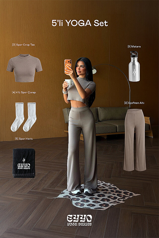 Kahverengi Finite 5'li Yoga Set