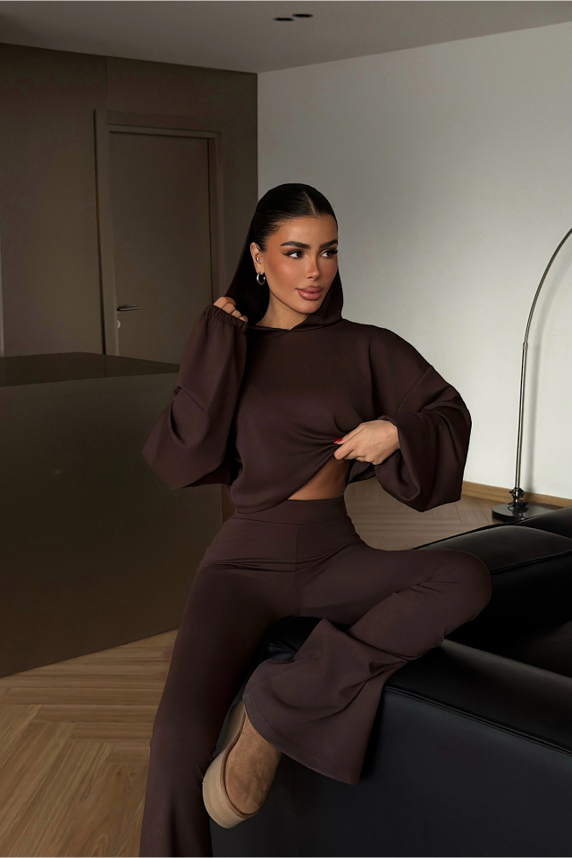 Kahverengi Kerrie Eşofman Takım ATE-4140 - EYYO