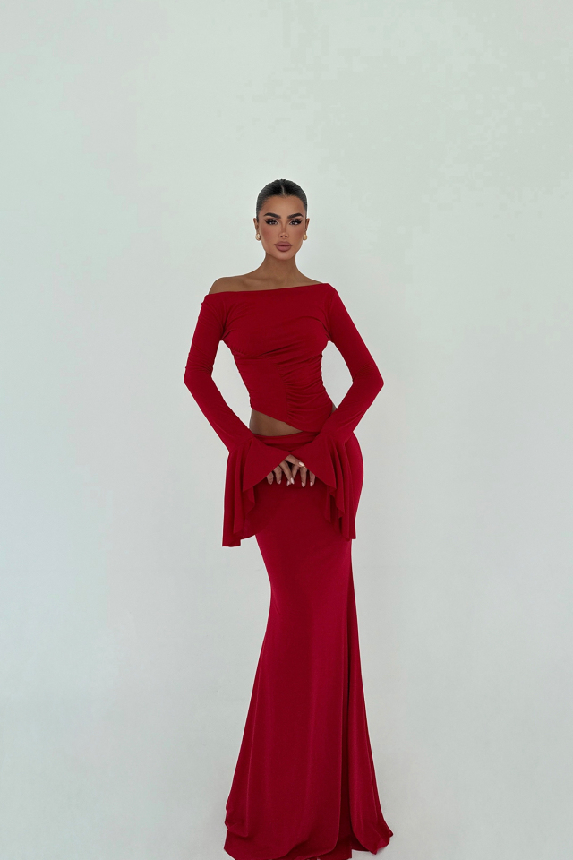 Kırmızı Darcey Takım ATE-2955