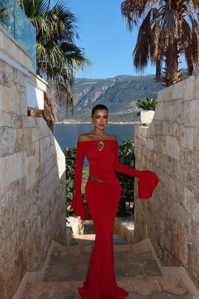 Kırmızı Darcey Takım ATE-2955 - EYYO