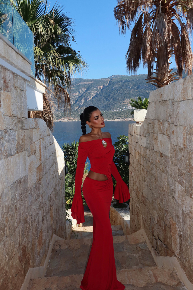 Kırmızı Darcey Takım ATE-2955