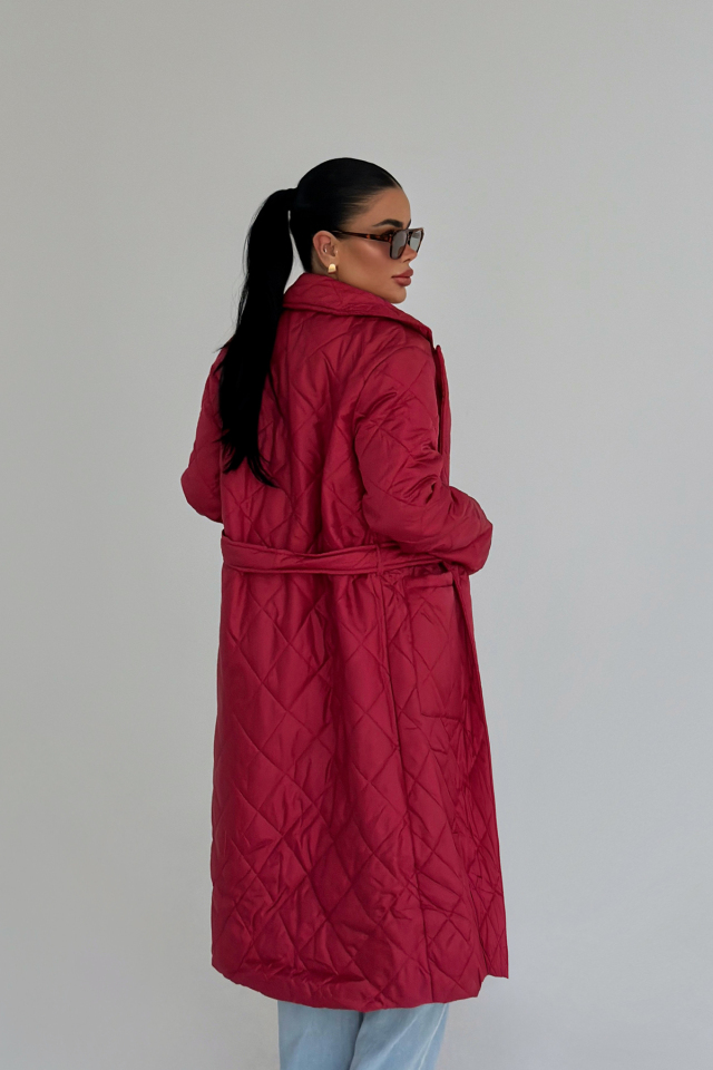 Kırmızı naftali şişme mont ATE-3818