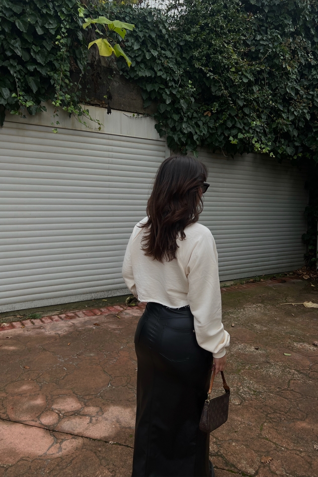 Krem Basic Crop Top ATE2640