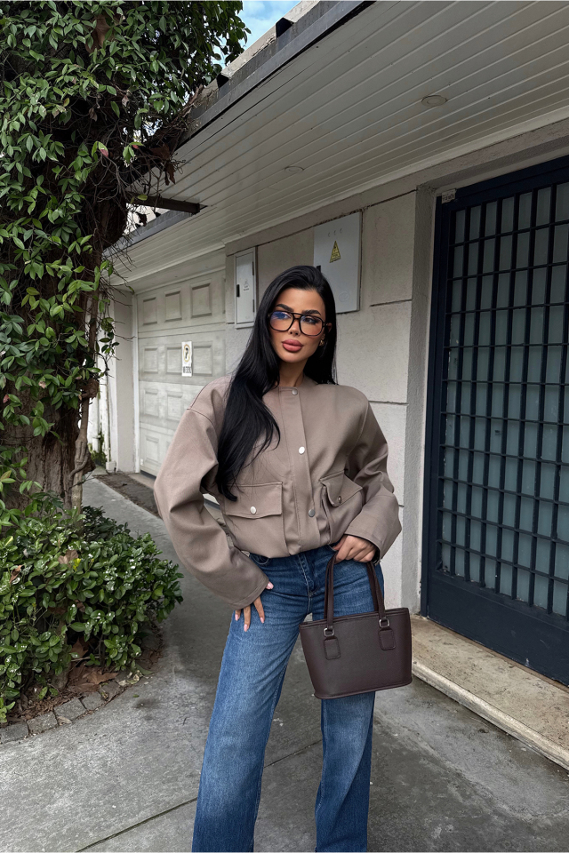 Krem Letica Ceket ATE-2381 - EYYO