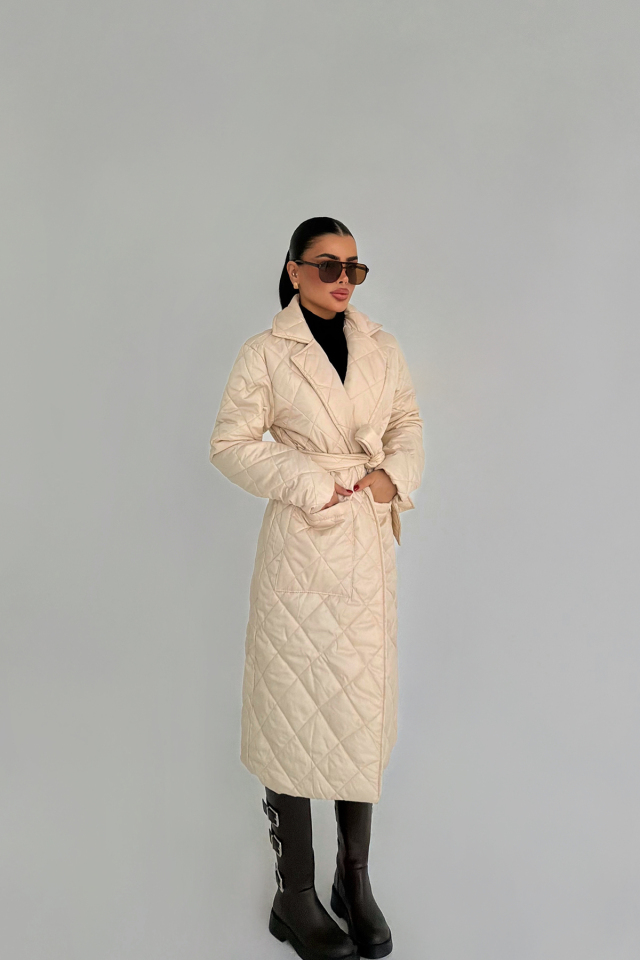 Krem Naftali Şişme Mont ATE-3820
