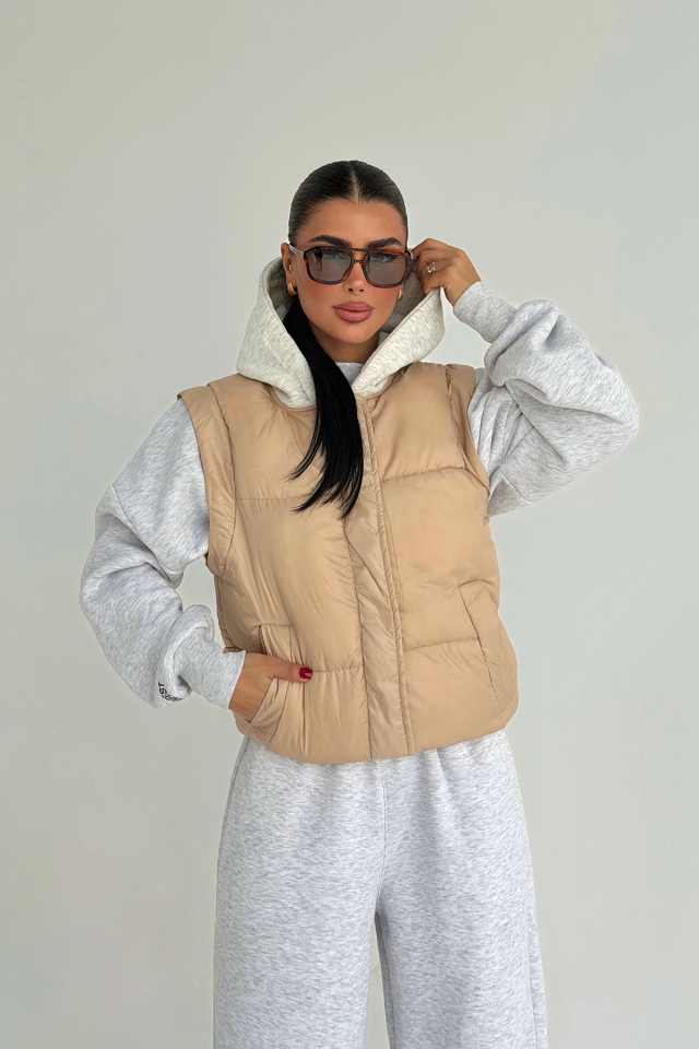 Krem Ralphette şişme yelek ATE-3765