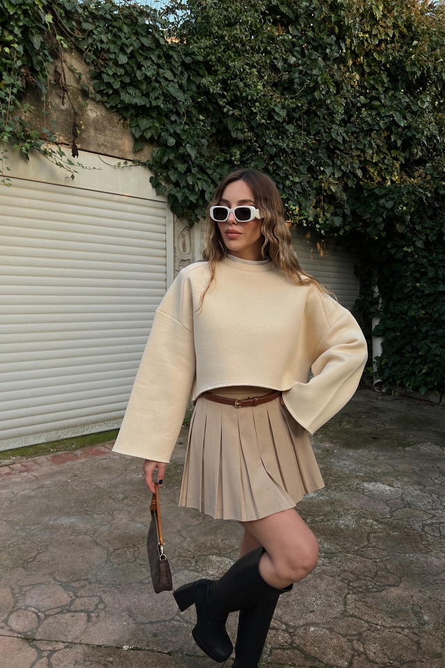 Krem Oversize  Sweat ATE3178