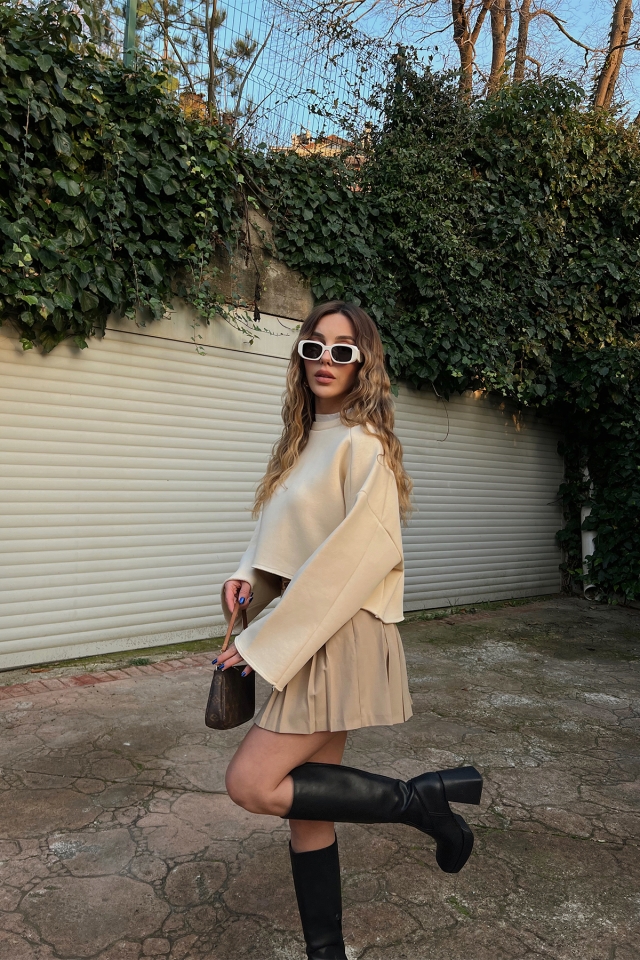 Krem Oversize  Sweat ATE3178