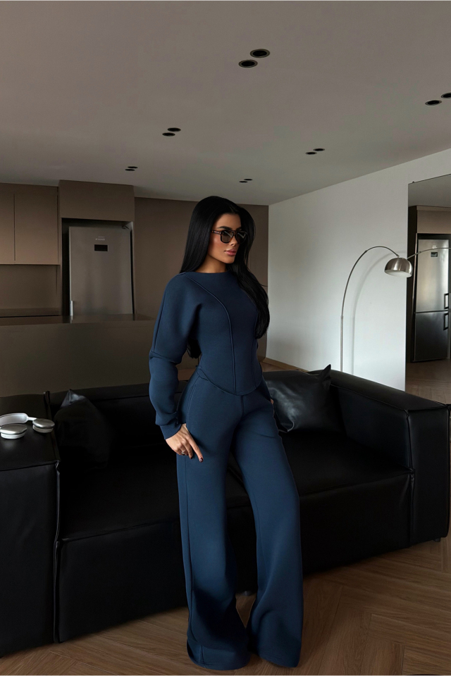 Lacivert Oska Eşofman Takımı ATE-4105 - EYYO