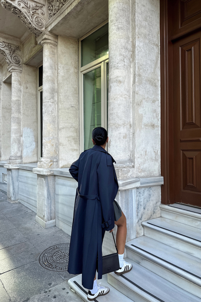 Lacivert Osanna Trençkot ATE-1630