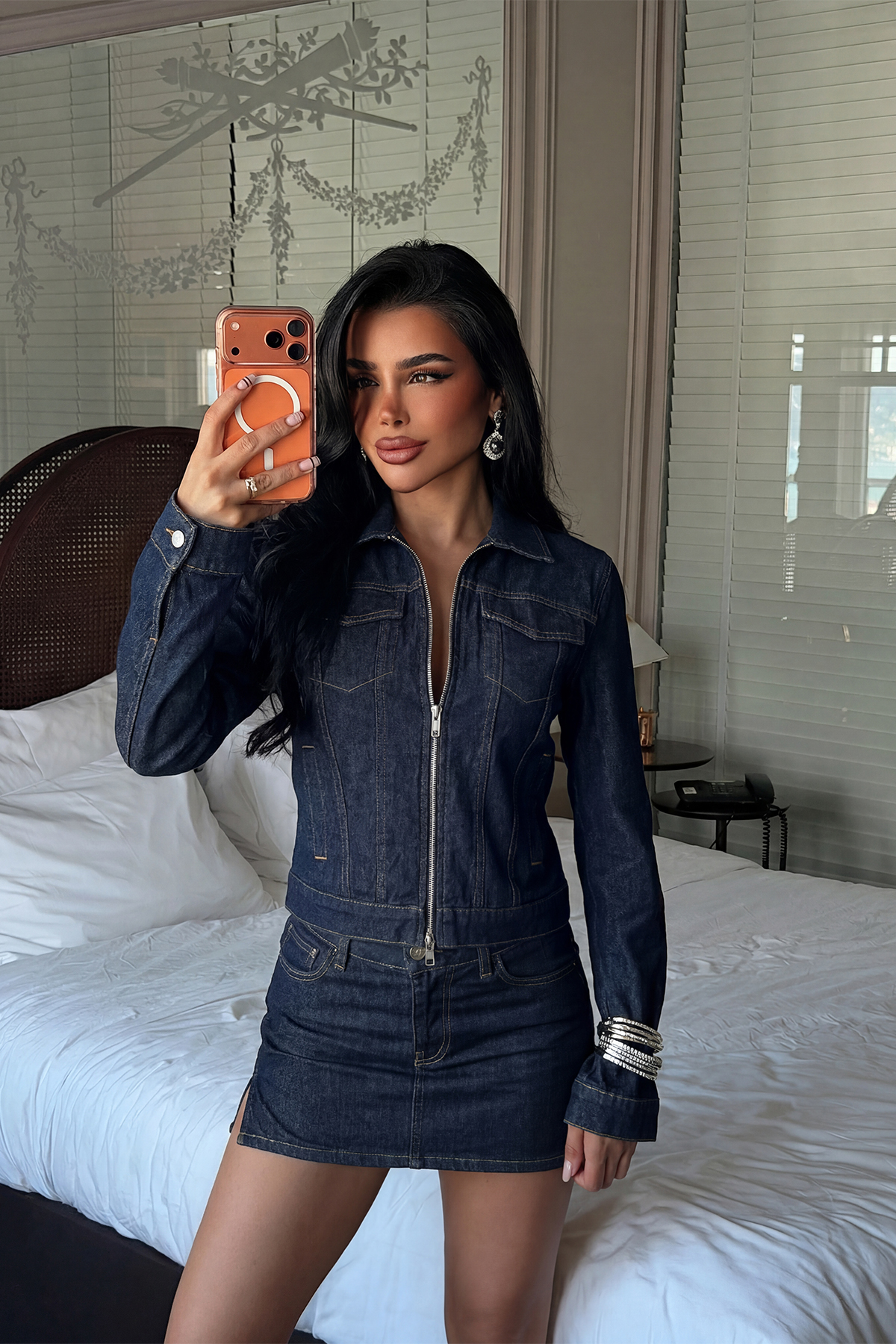 Lacivert Eyfid Denim Takım ATE-5555