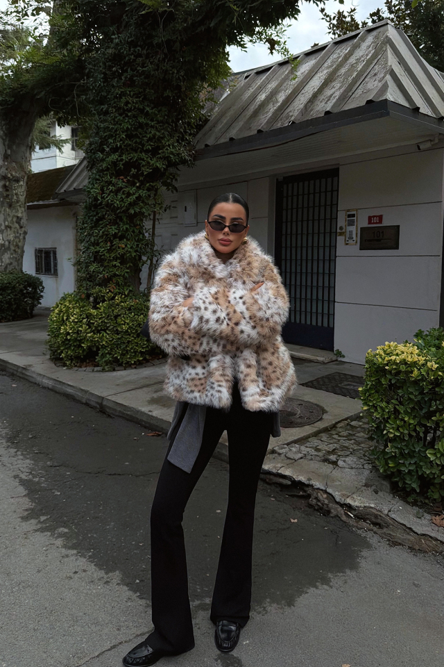 Leopar Delora Leopar Desenli Kürk