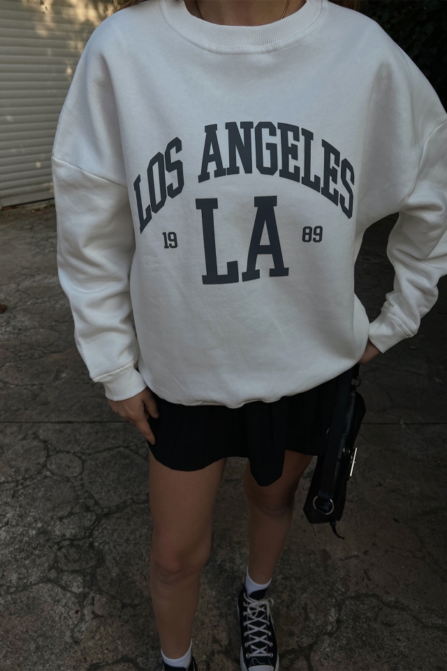 Los Angeles Baskılı Sweat ATE2539
