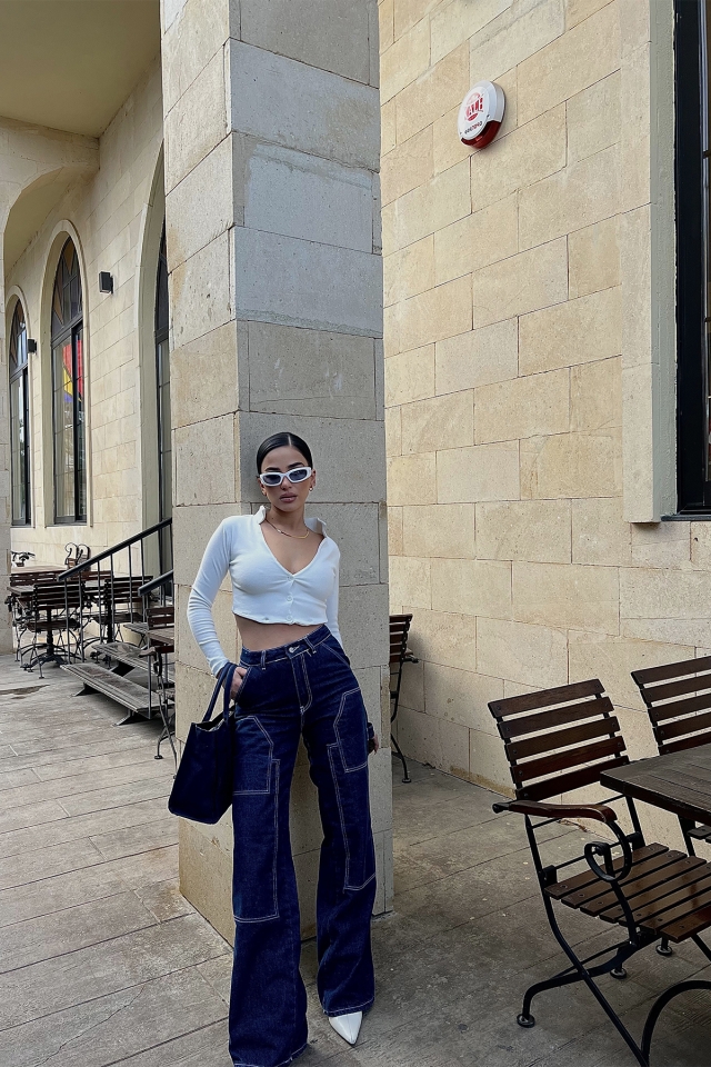 Mavi Dikiş Detay Jean ATE3687 - EYYO