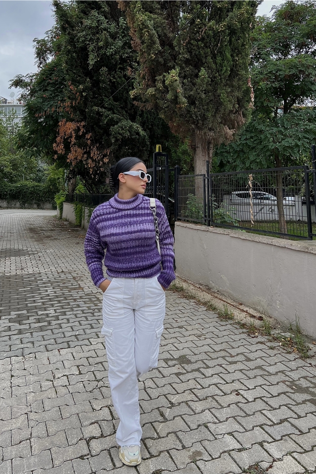 Mor Boyun Detay Kazak ATE1974