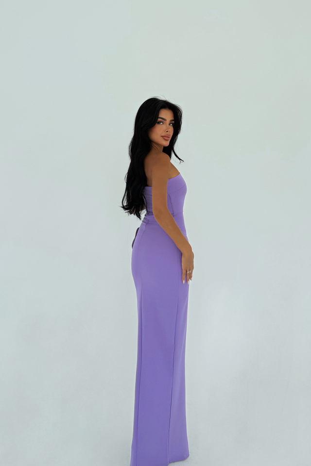 Mor Daysi Straplez Elbise ATE-3036