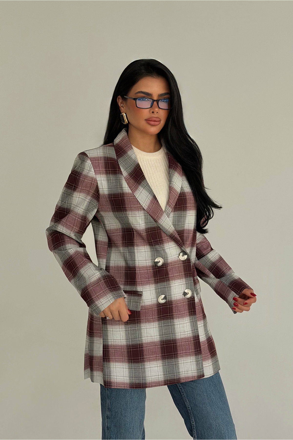 Trinni Ekose Ceket ATE-3910