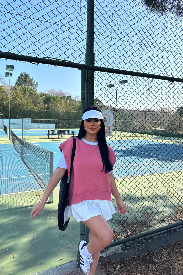 Nar Çiçeği Sıfır Kol Sweat ATE-0010 - EYYO