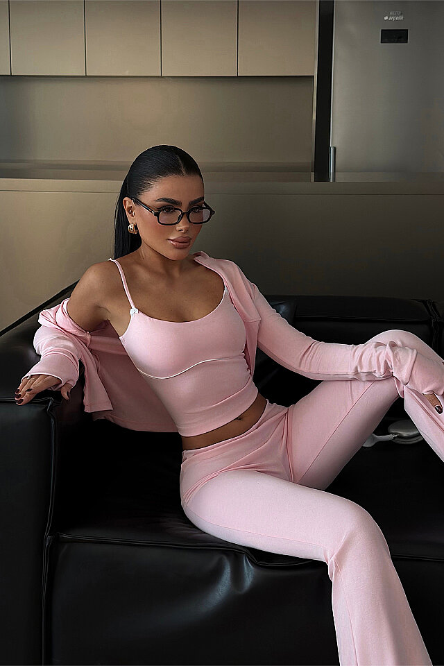 Pembe 6'lı Yoga Set