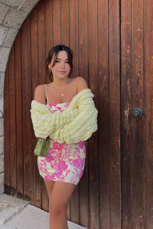 Pembe Askılı Mini Elbise RBW3 - EYYO ATELIER