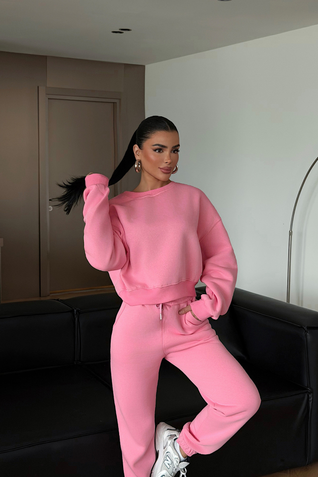 Pembe Beatrix eşofman takımı ATE-4727
