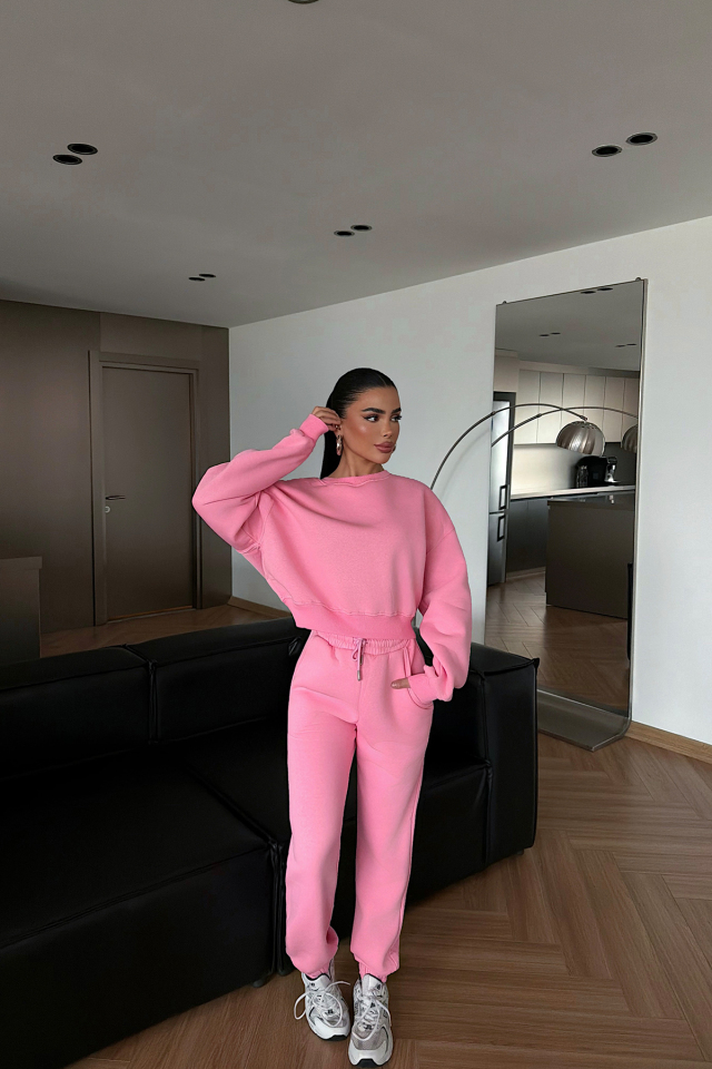 Pembe Beatrix eşofman takımı ATE-4727