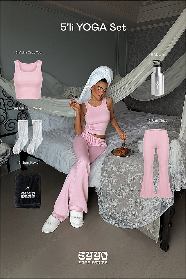 Pembe Bisu 5'li Yoga Set