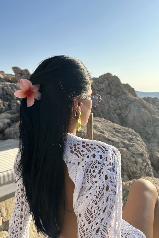 Pembe Çiçekli Lotus Toka ATEL2213