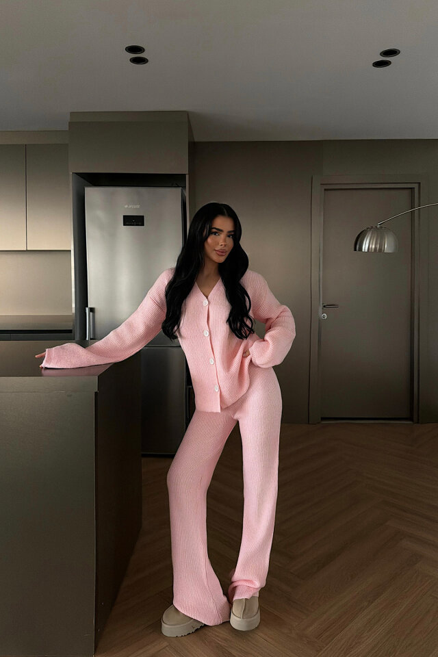 Pembe Mildri Triko Takım ATE-4484