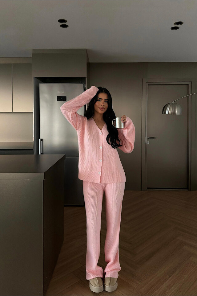 Pembe Mildri Triko Takım ATE-4484