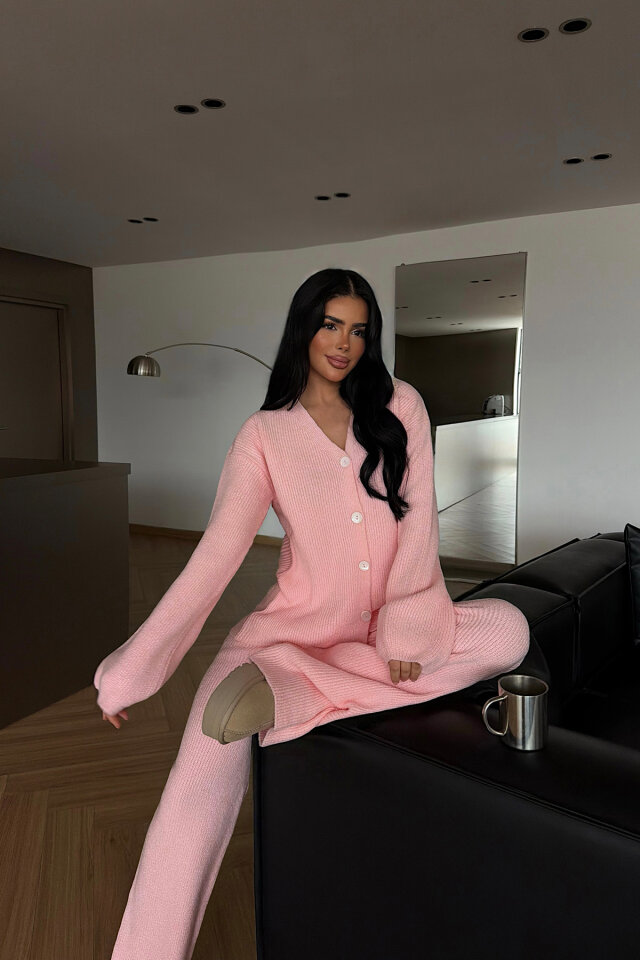 Pembe Mildri Triko Takım ATE-4484