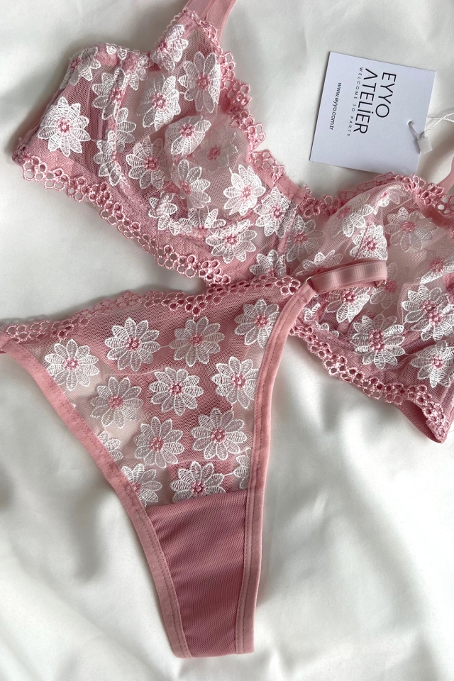 Pink Flower Balenli Set ATE4462 - EYYO