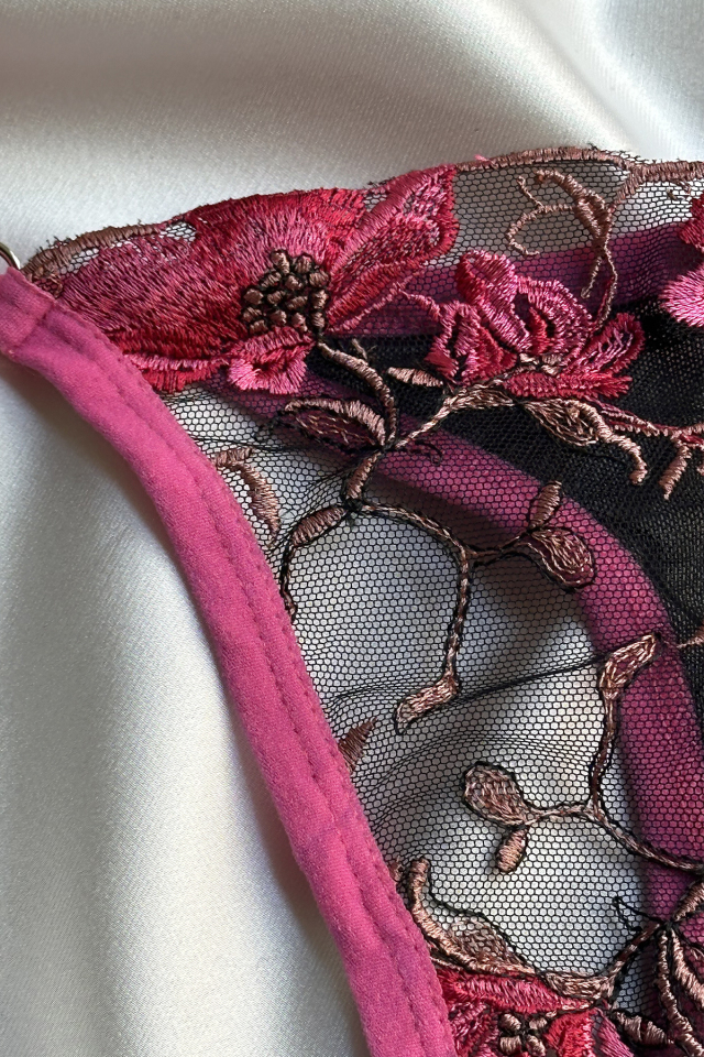 Pink Flower Detail Underwear ATE-1680