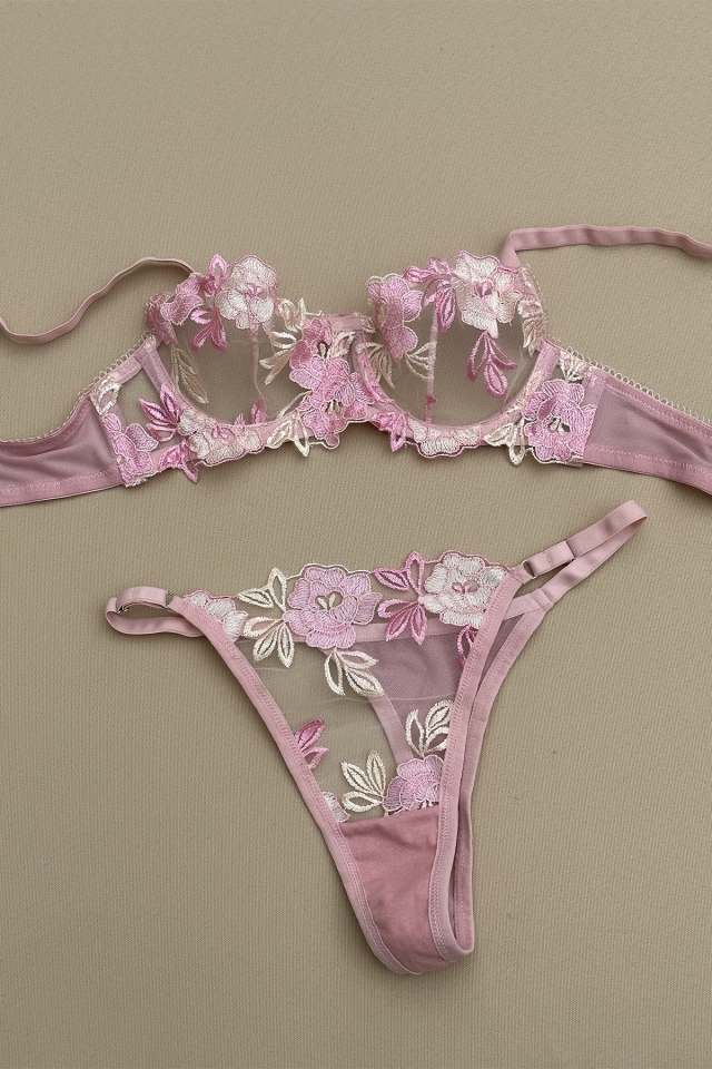Pink Flower Pattern Set ATEl2022 - EYYO