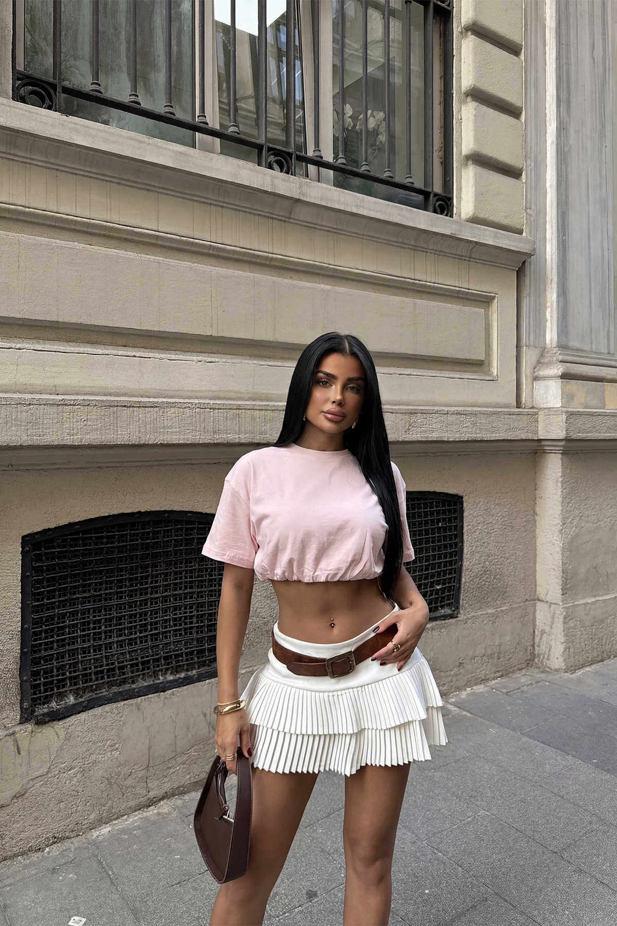 Pudra Basic Crop Top ATE-5682