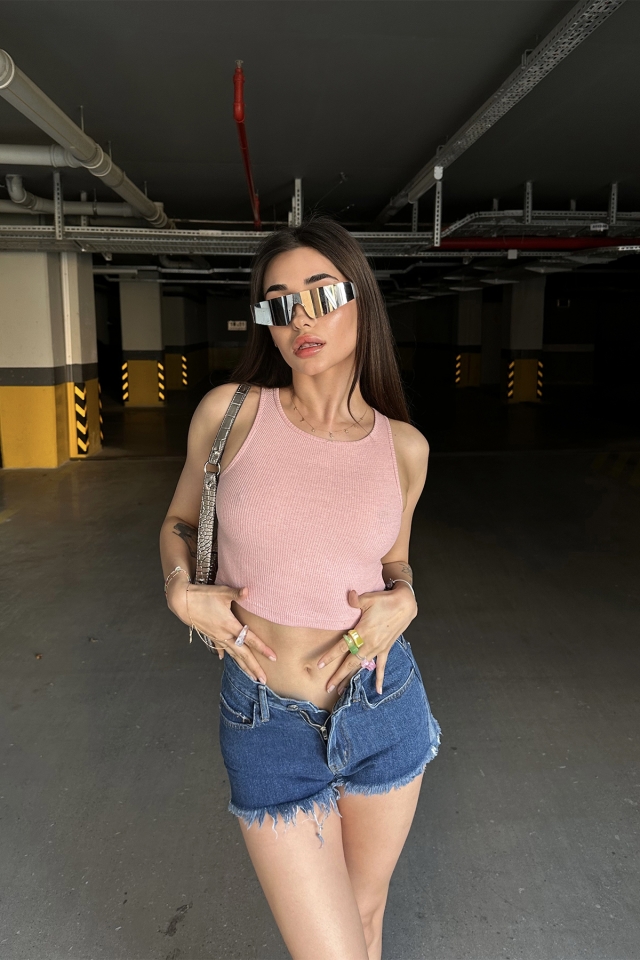 Pudra Basic Crop Top ATE7305