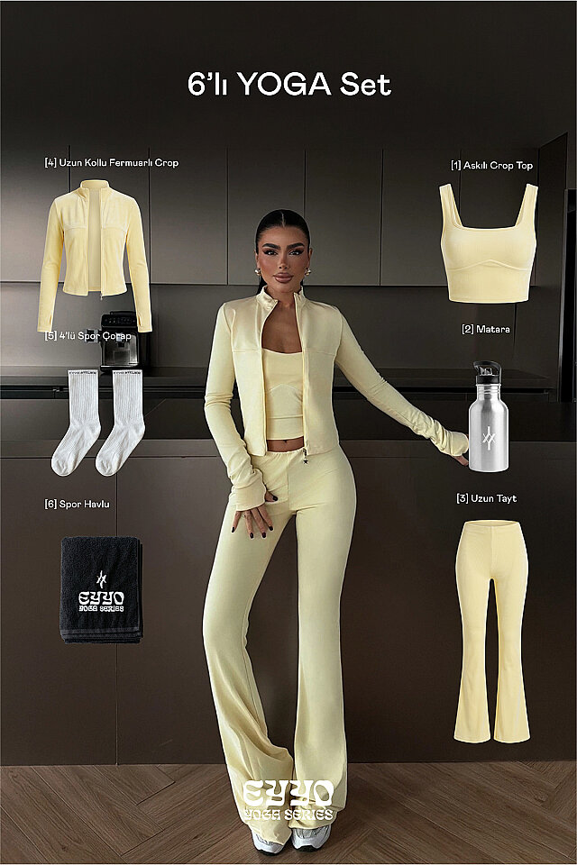Sarı 6'lı Yoga Set