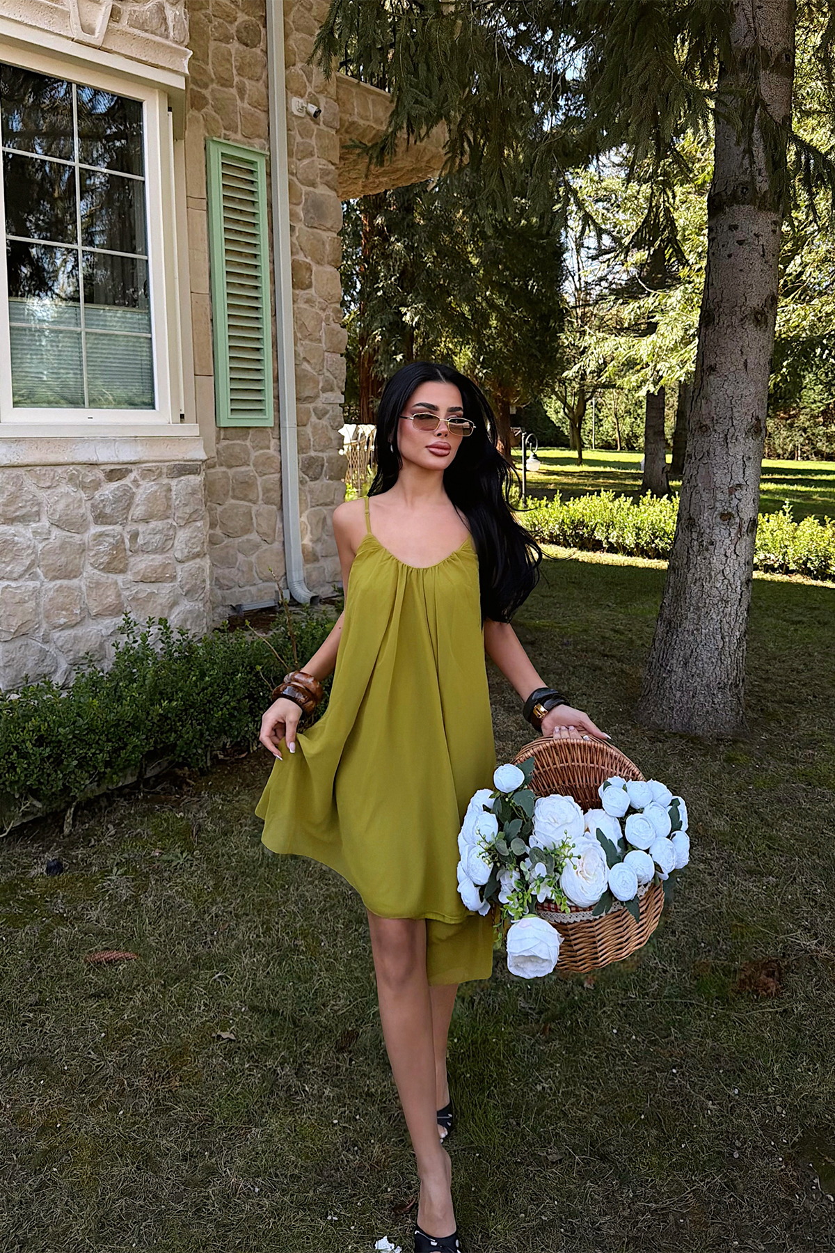 Sarı Isobel Elbise ATE-3505