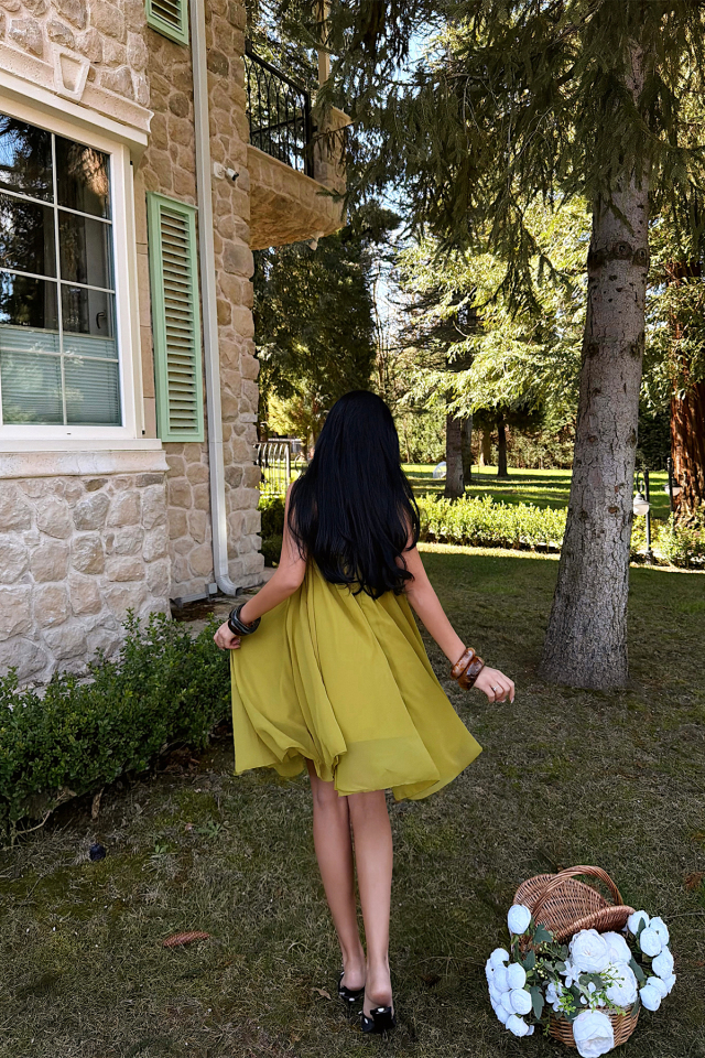Sarı Isobel Elbise
