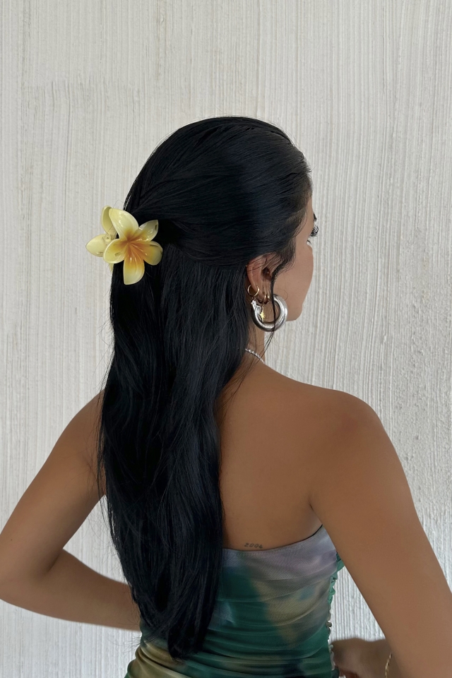 Sarı Çiçekli Lotus Toka ATEL2229