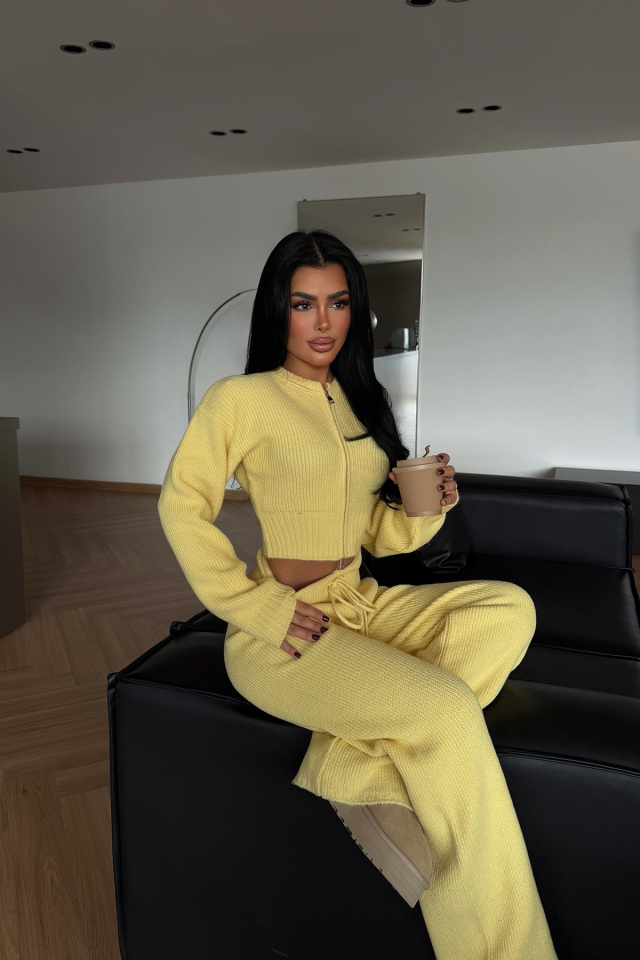 Sarı Zaria Triko Takım ATE-3737